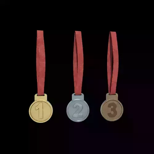 Three Medals  3D model