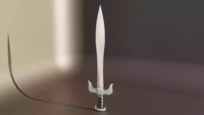 Low-poly Fantasy Knight Sword