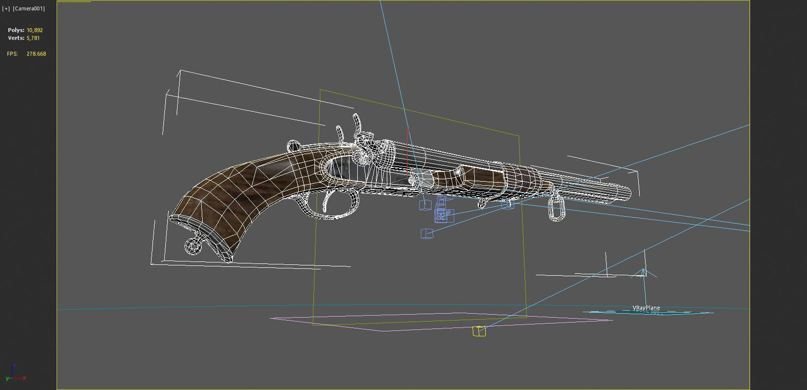 Old style shotgun 3D model_6