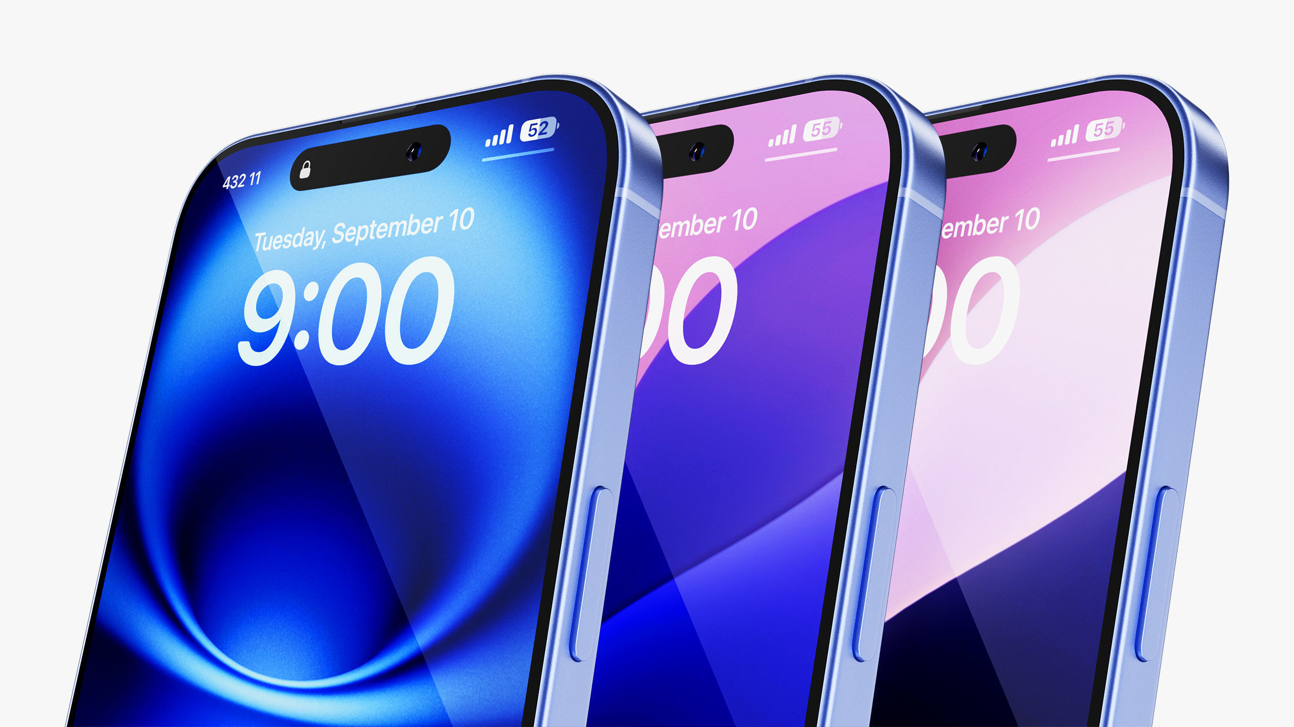 Apple iPhone 16 - 16 Plus Ultramarine Collection 3D model_7