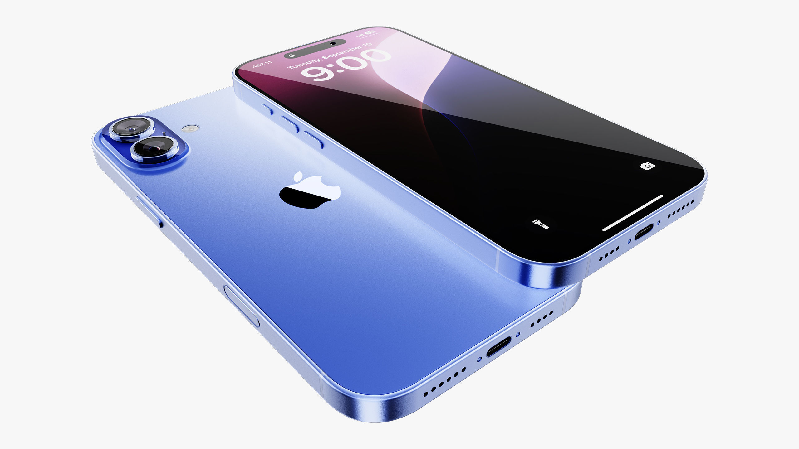 Apple iPhone 16 - 16 Plus Ultramarine Collection 3D model_15