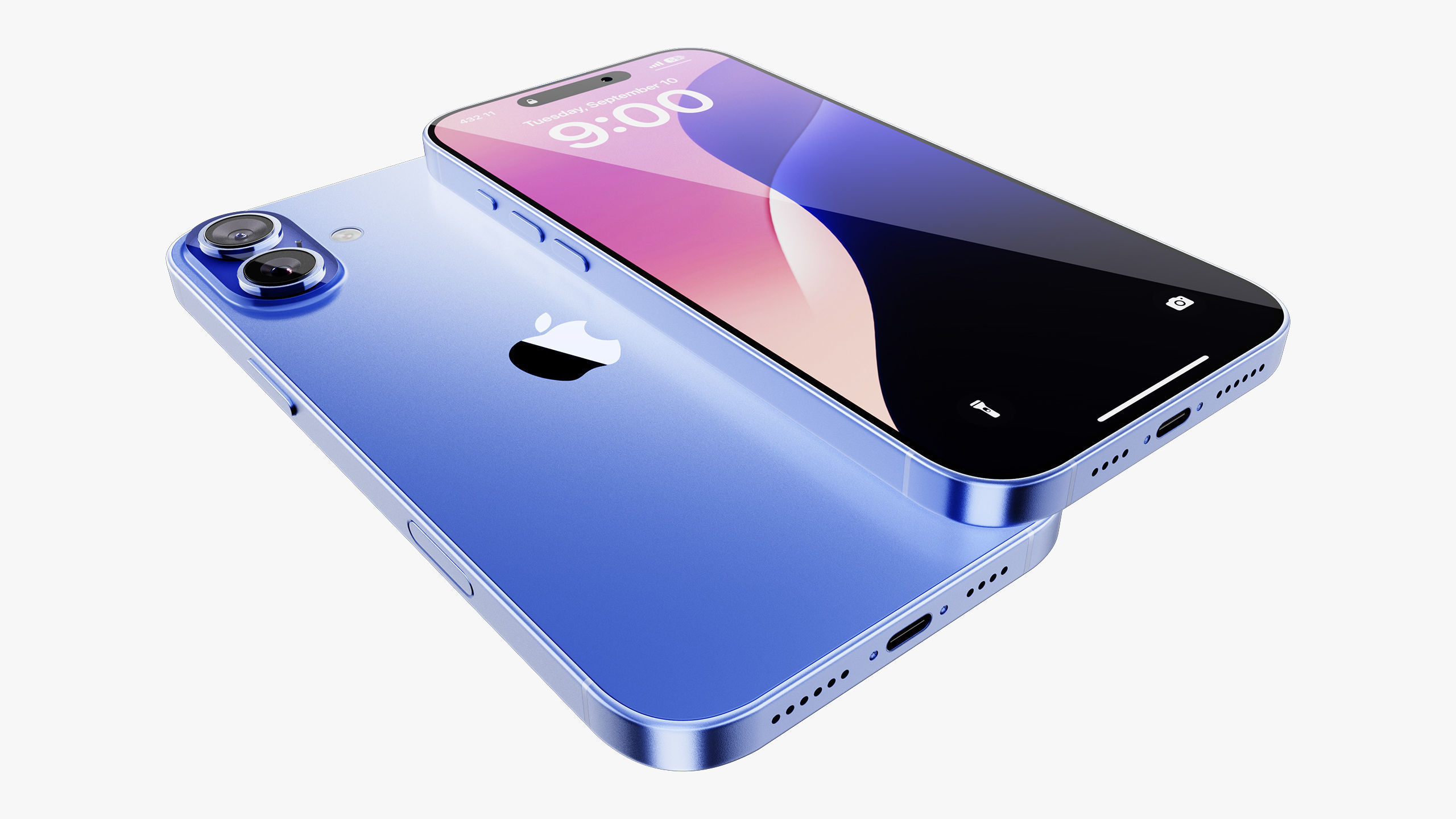 Apple iPhone 16 - 16 Plus Ultramarine Collection 3D model_23
