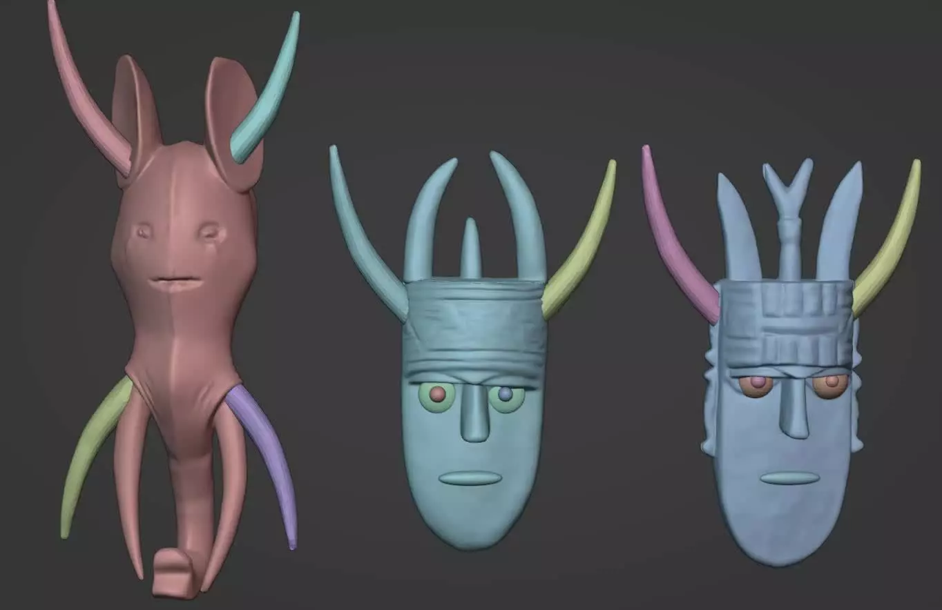 African Masks Collection 3D print model