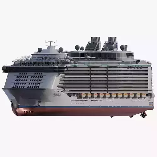 Oasis of the Seas with full interior 3D model