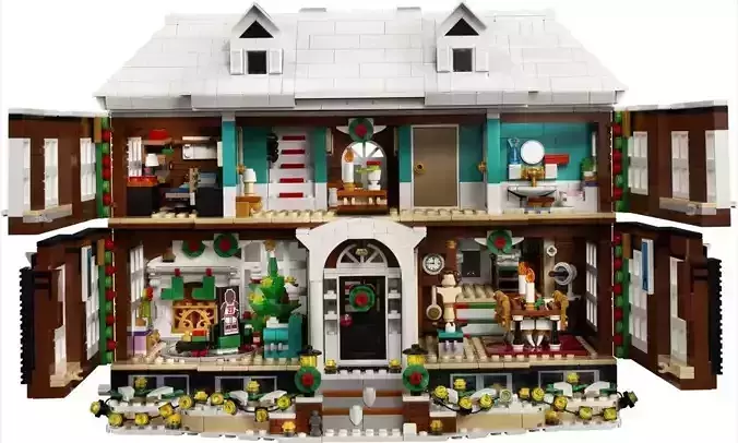 PixelBricks3D -  Lego Christmas Home Alone House  3D print model