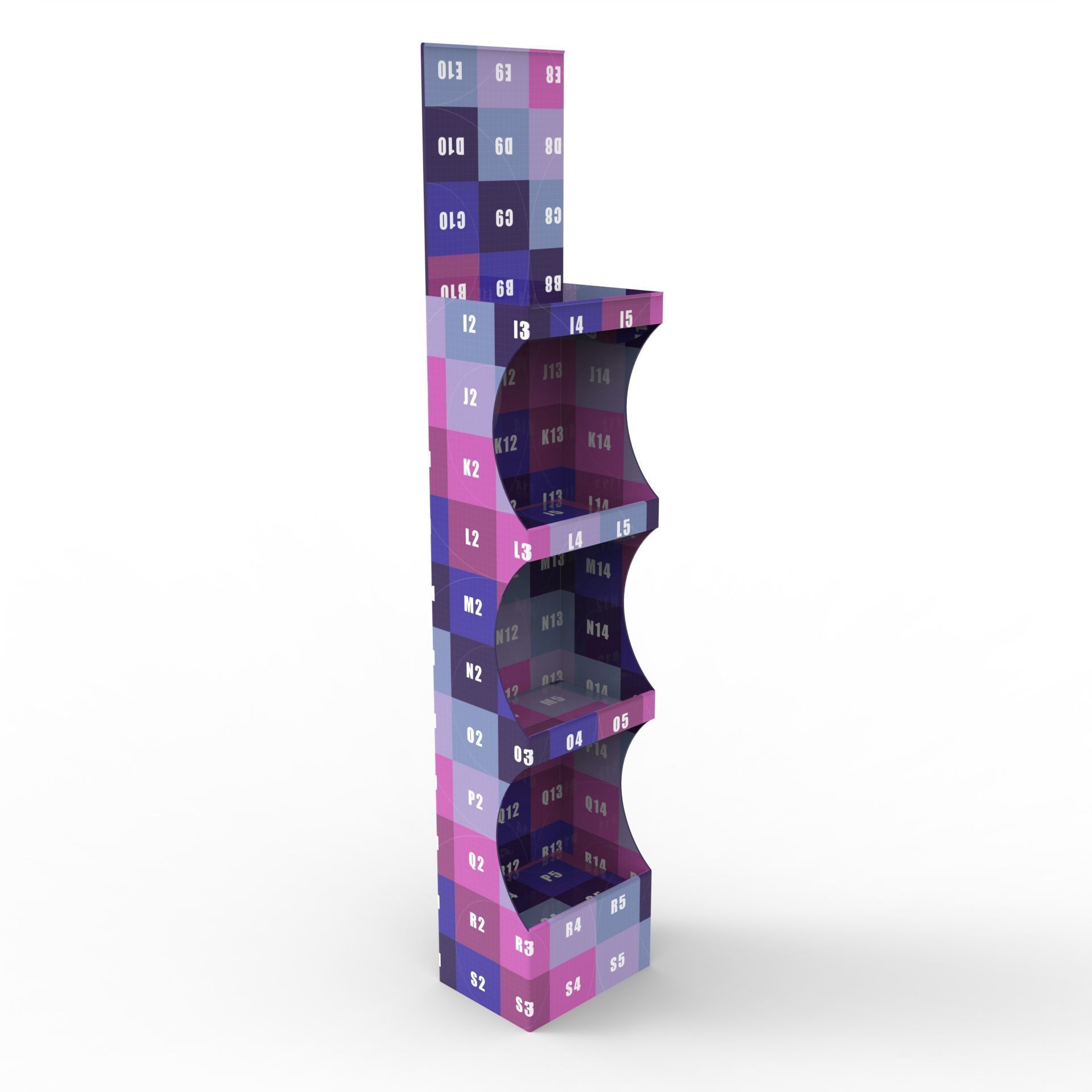 Point of Sale Cardboard Display Stand Texture_6