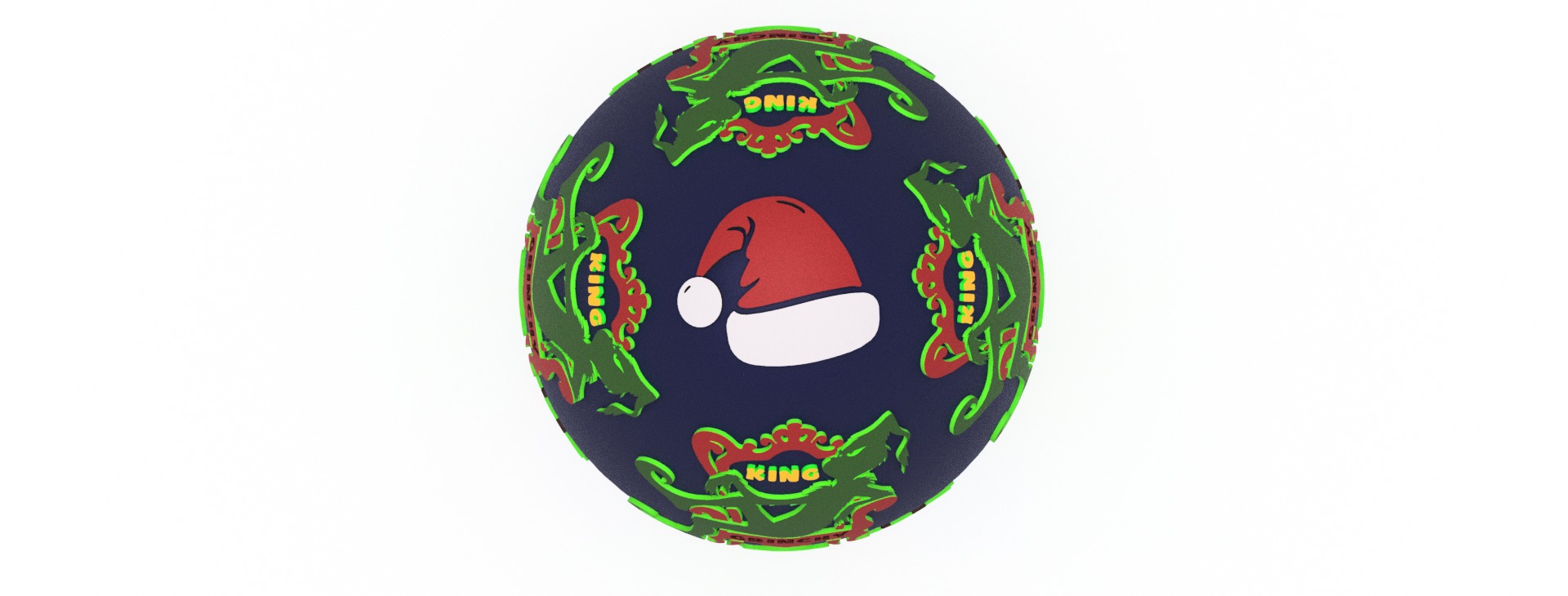King Grinch Egg Embossed and Debossed 3D print model_2