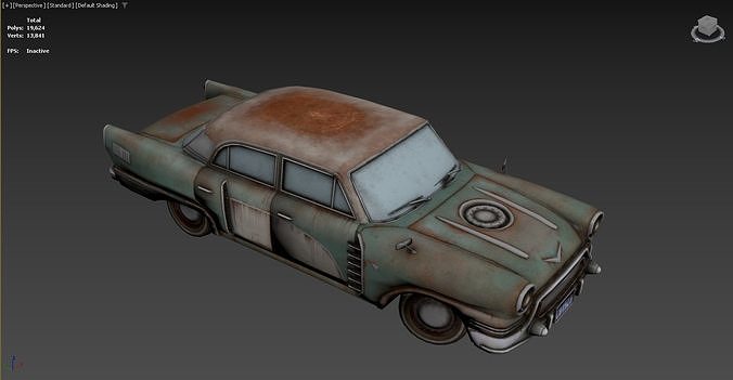3D model of an old Low-poly 3D model