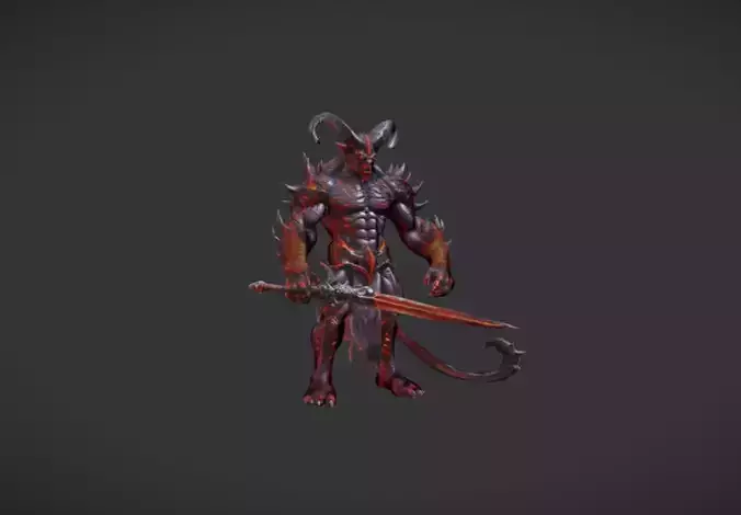 Magma demon warrior