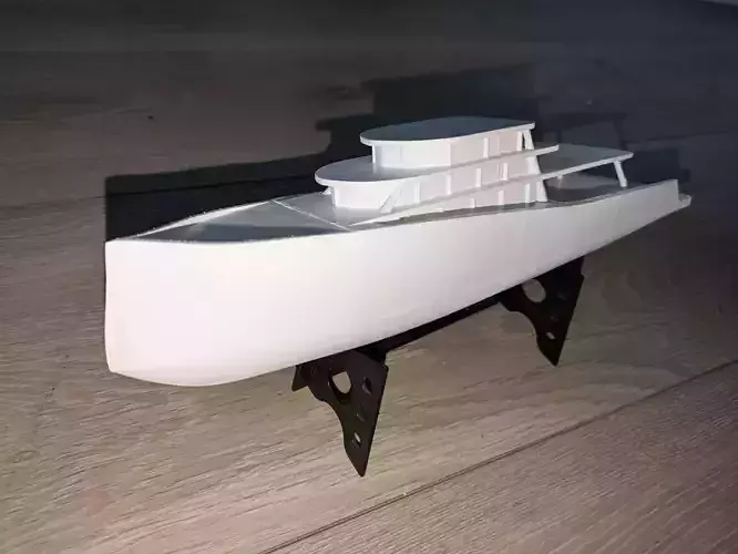 Explorer style yacht