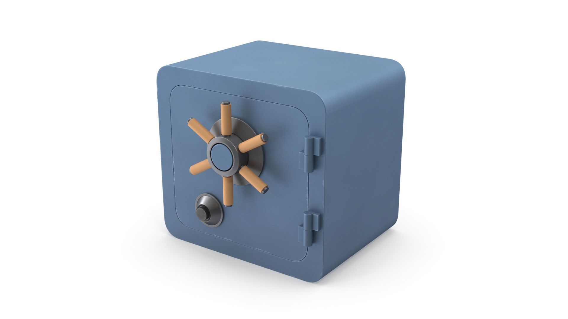 Metal Safe 3D model_2