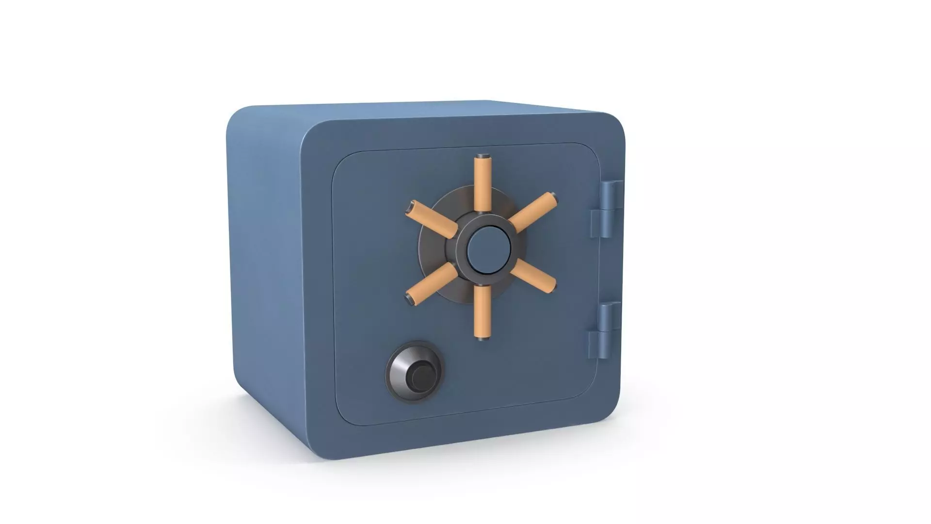 Metal Safe 3D model_0