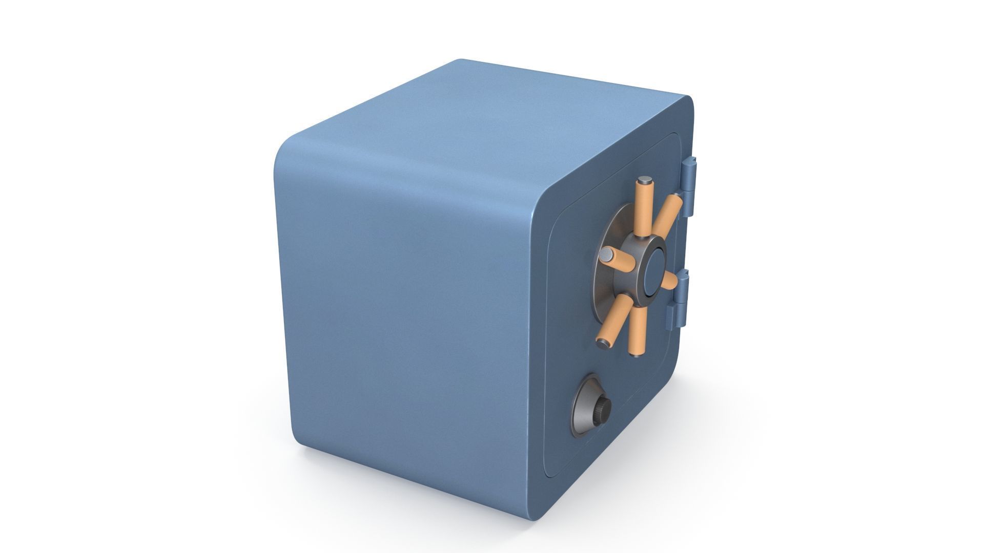 Metal Safe 3D model_5