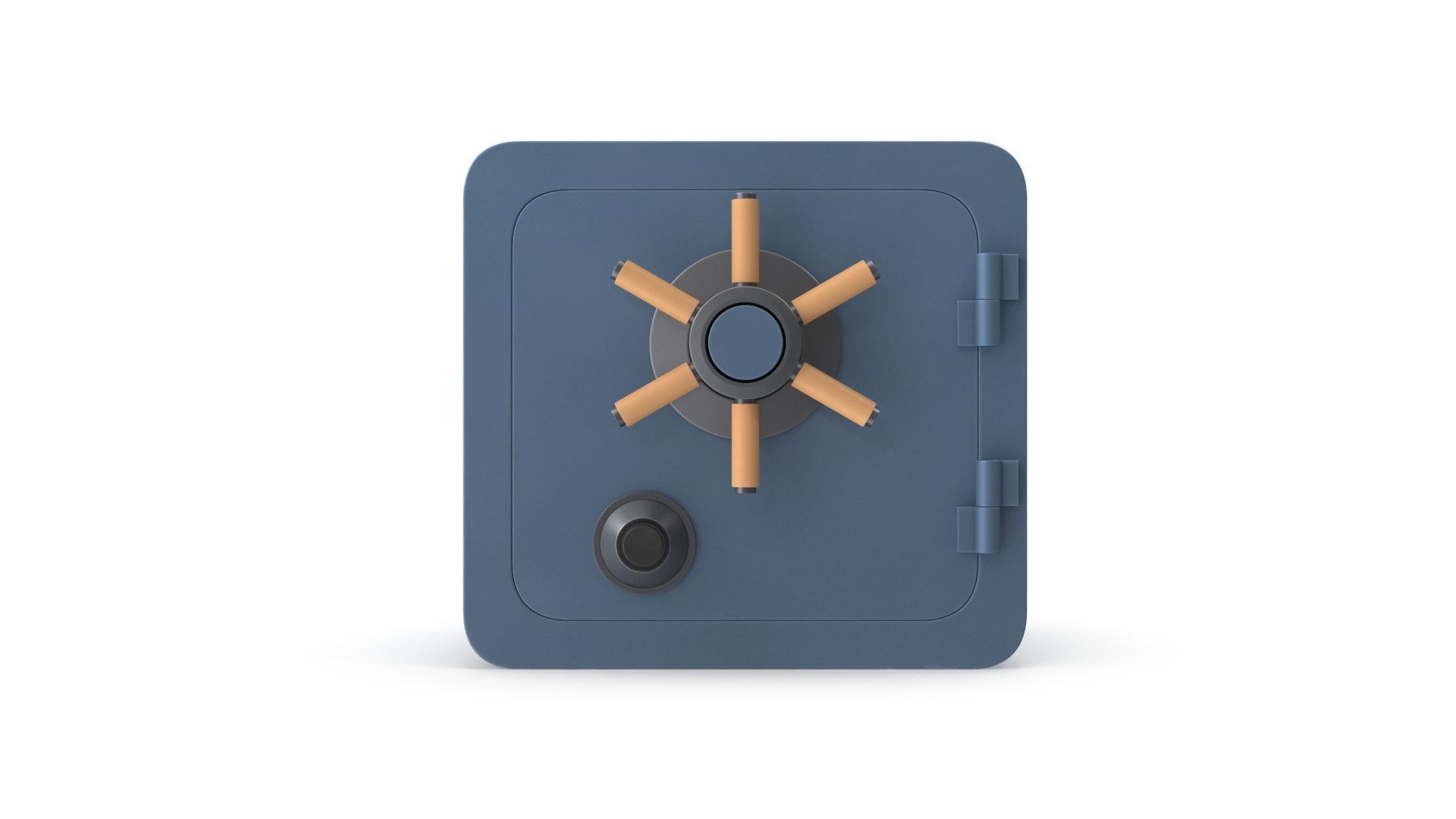 Metal Safe 3D model_7