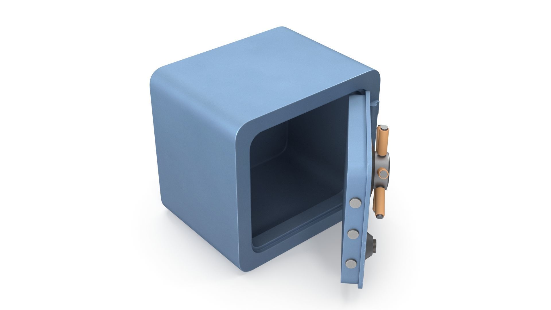 Metal Safe 3D model_1