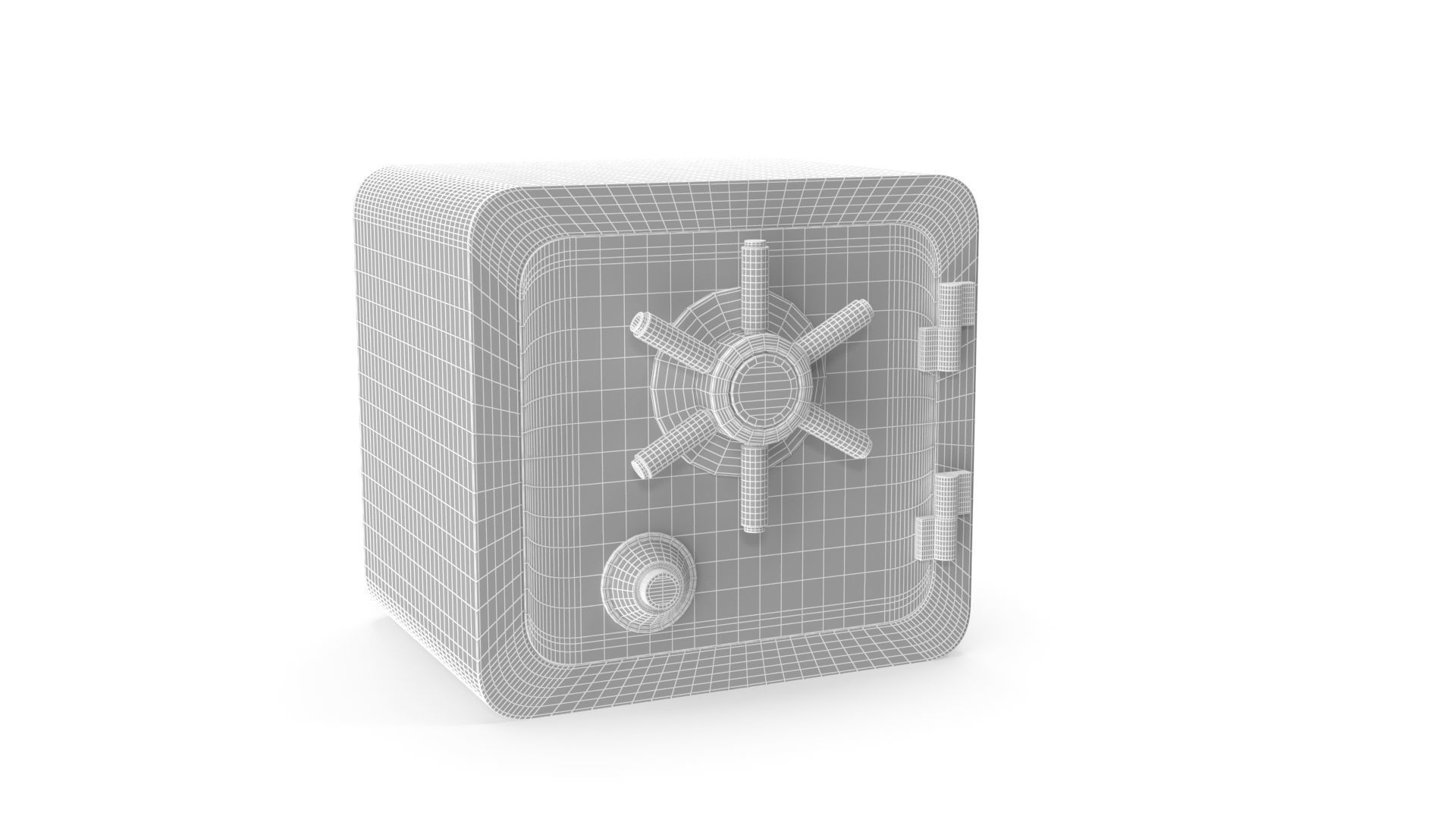 Metal Safe 3D model_12