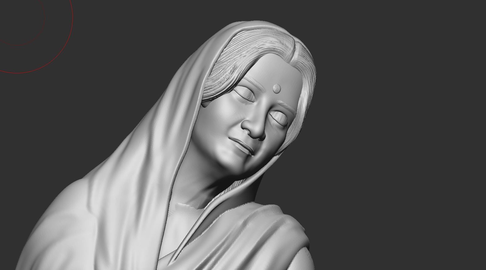 Anandamayi Ma  3D print model_10