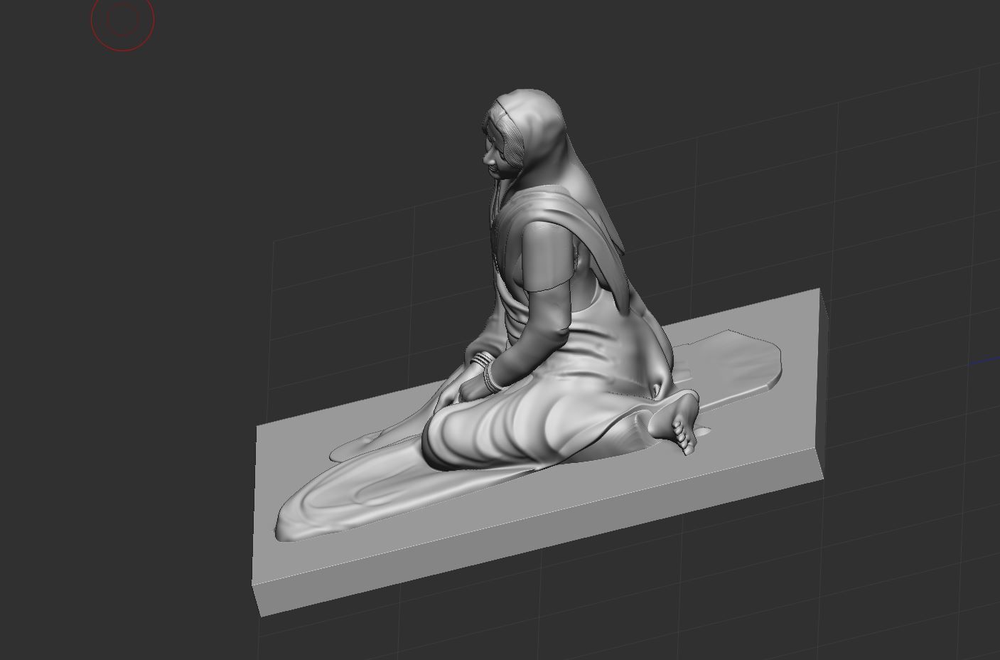 Anandamayi Ma  3D print model_7