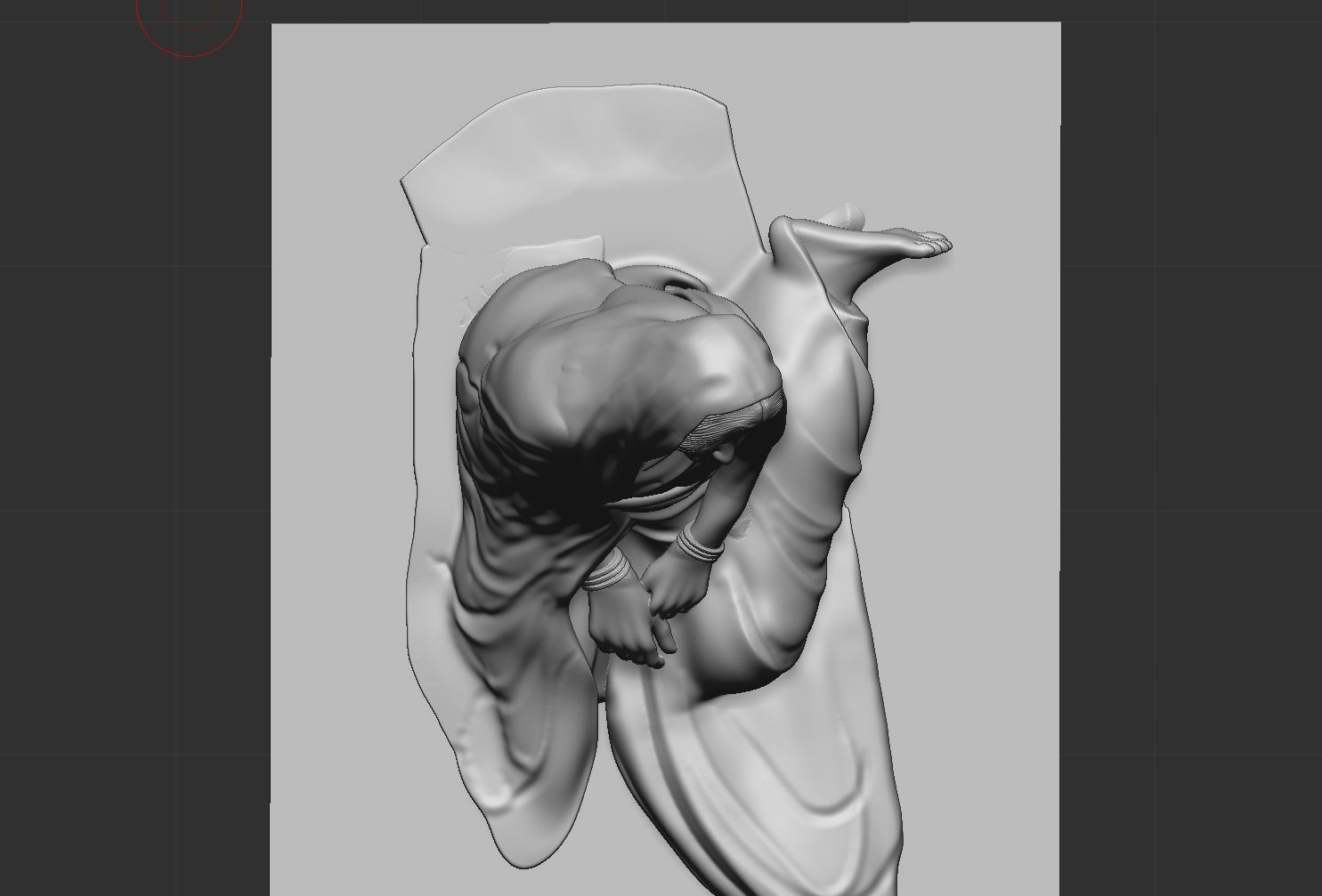 Anandamayi Ma  3D print model_12