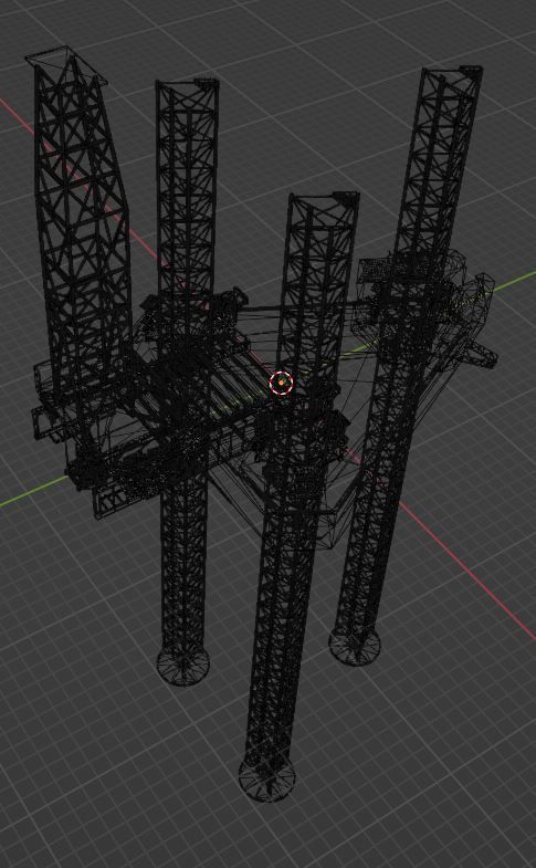 Jack Up Rig 3D model_3