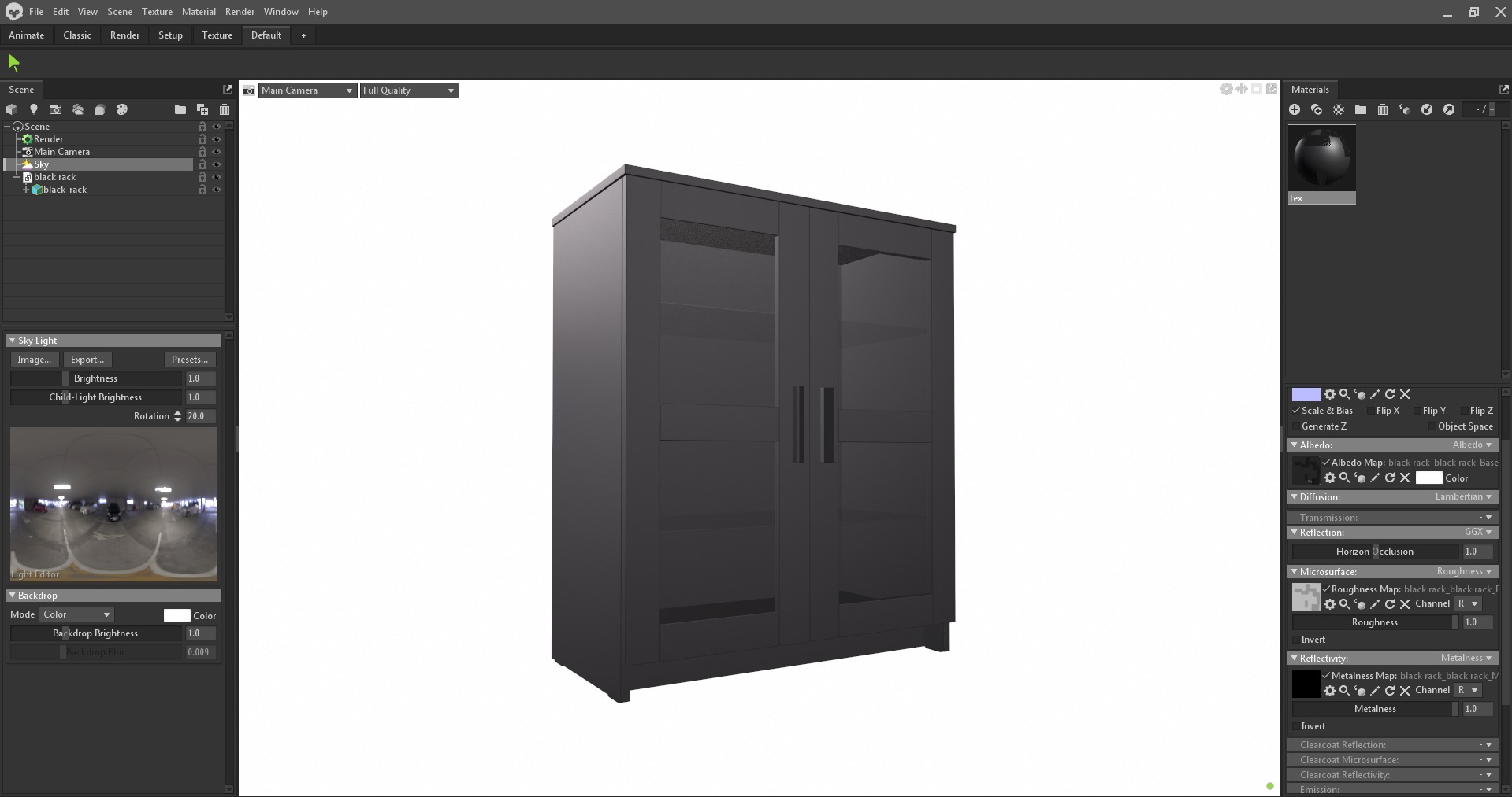 IKEA Cabinet Low-poly 3D model_19