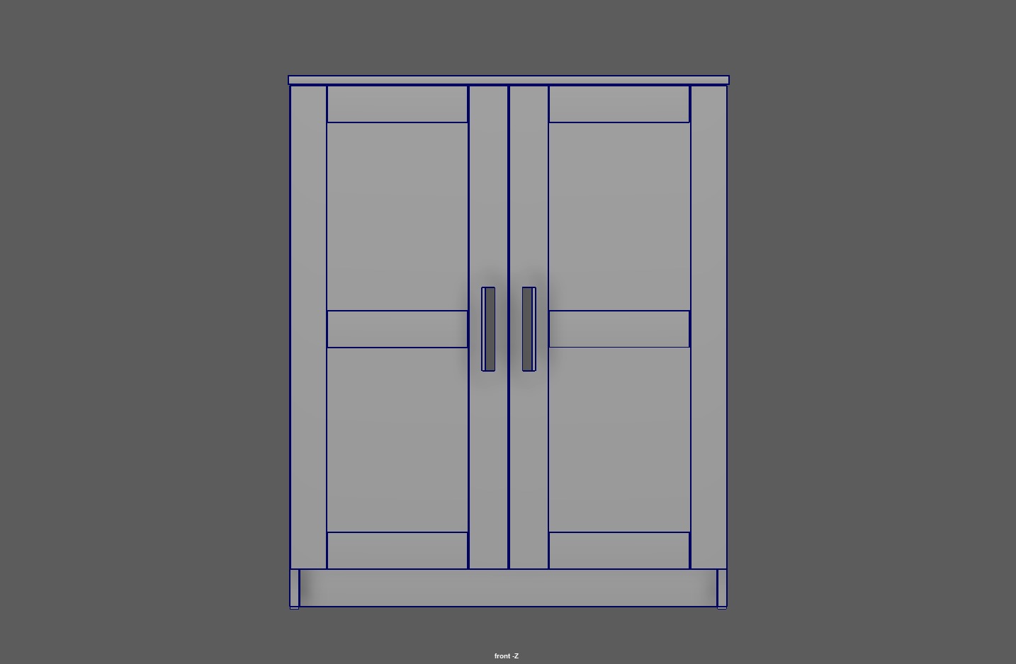 IKEA Cabinet Low-poly 3D model_9