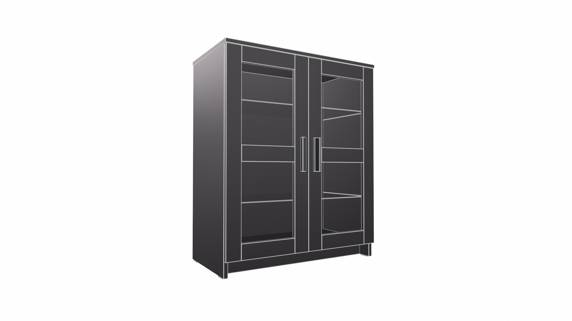 IKEA Cabinet Low-poly 3D model_6