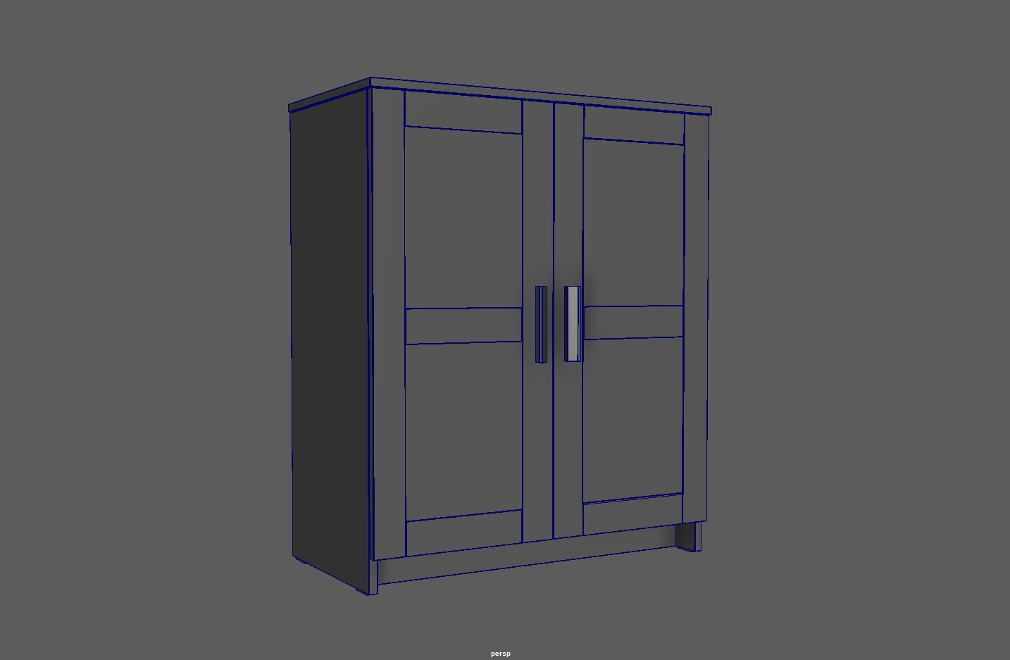 IKEA Cabinet Low-poly 3D model_7