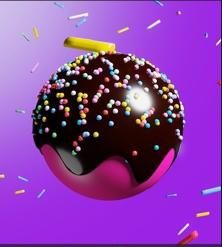 Chocolate Candy Low-poly 3D model