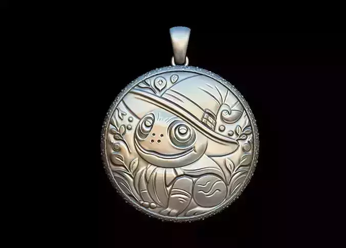 Cute Frog Pendant