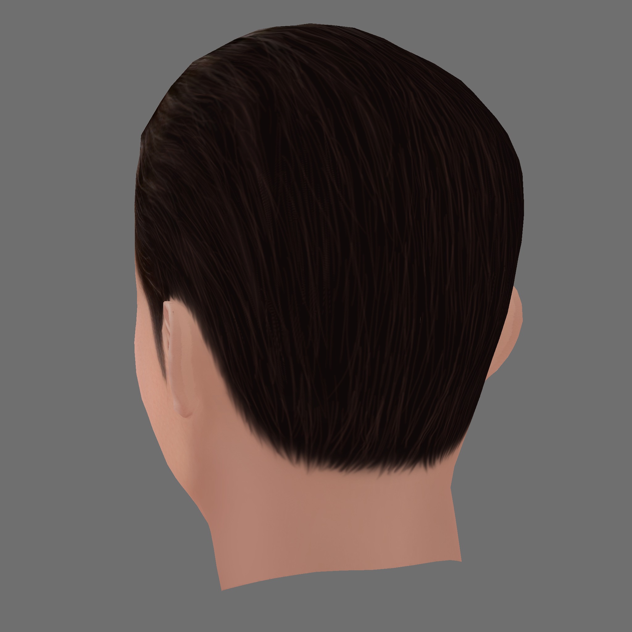 Alessandro Nivola Head - Low poly head for game Low-poly 3D model_3