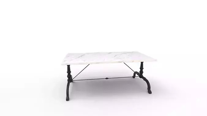 La Coupole Rectangular Iron Bistro Table