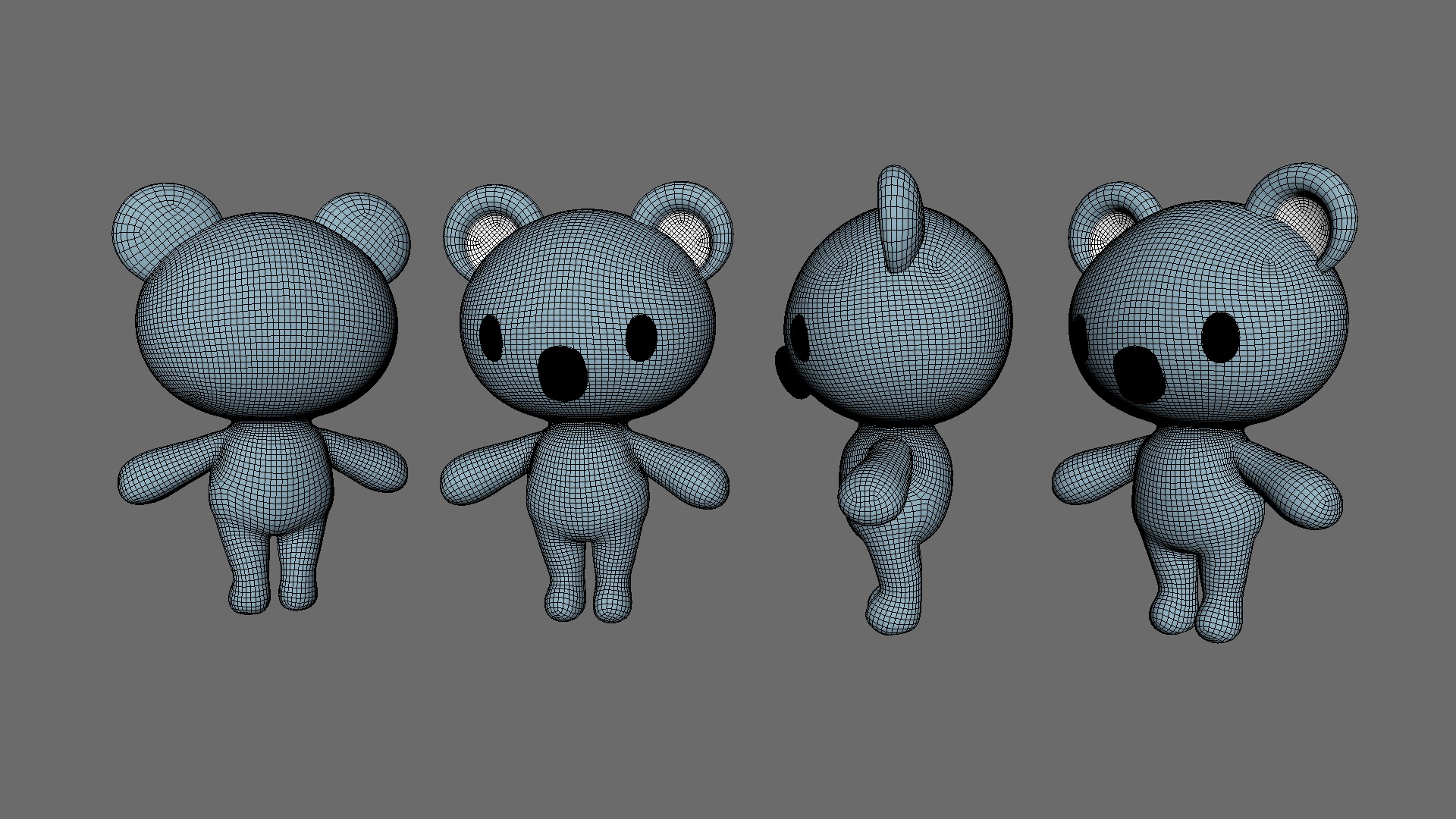 Little animal cute - Koala cute - Character007 Low-poly 3D model_9