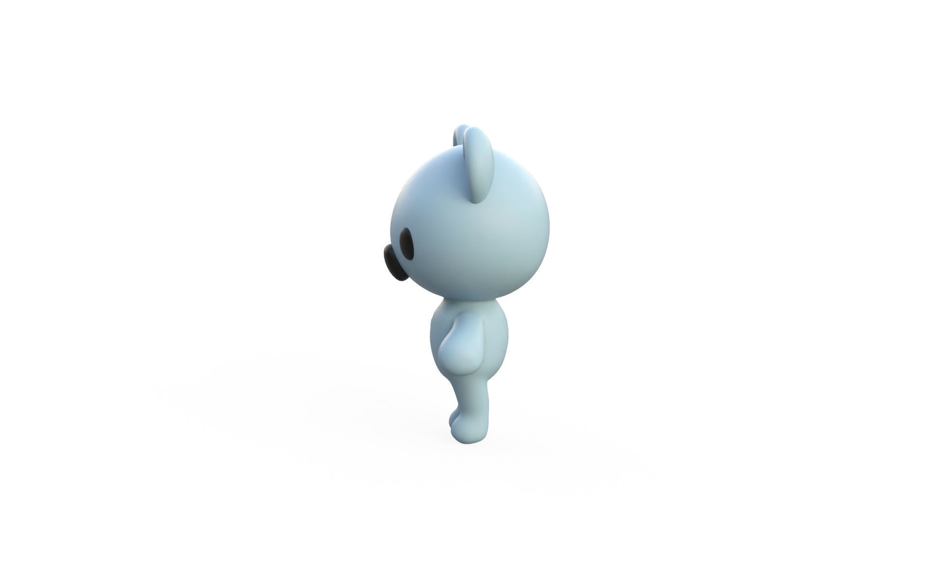 Little animal cute - Koala cute - Character007 Low-poly 3D model_3