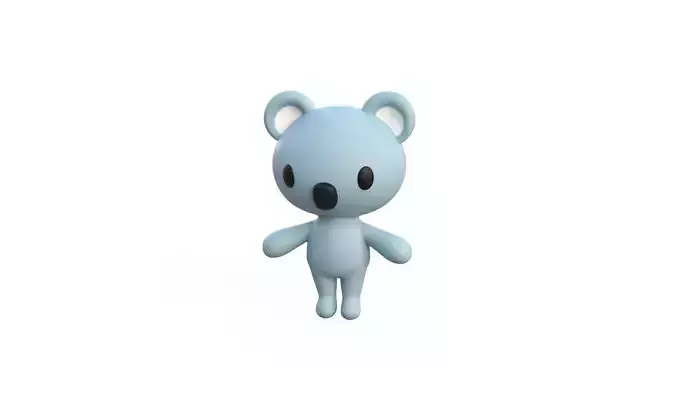 Little animal cute - Koala cute - Character007 Low-poly 3D model