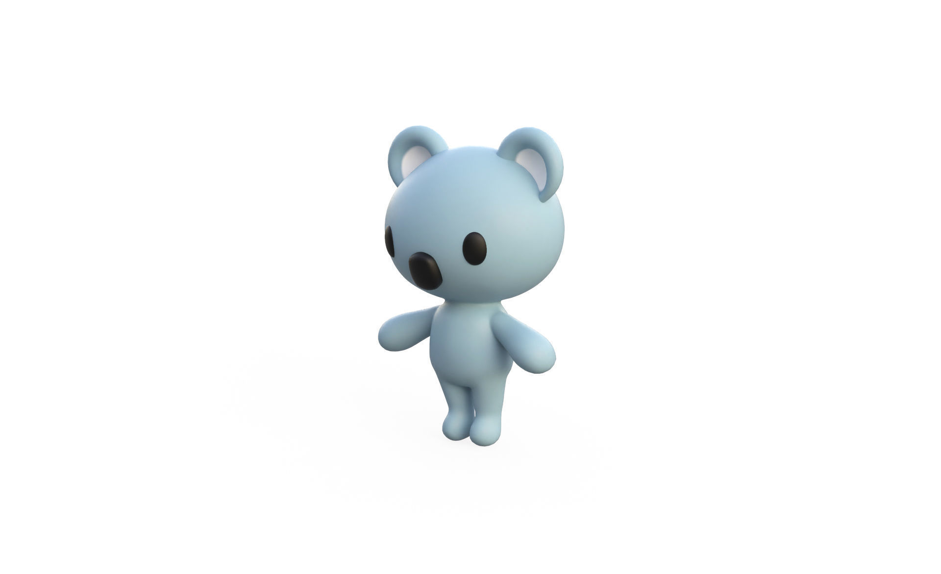 Little animal cute - Koala cute - Character007 Low-poly 3D model_1