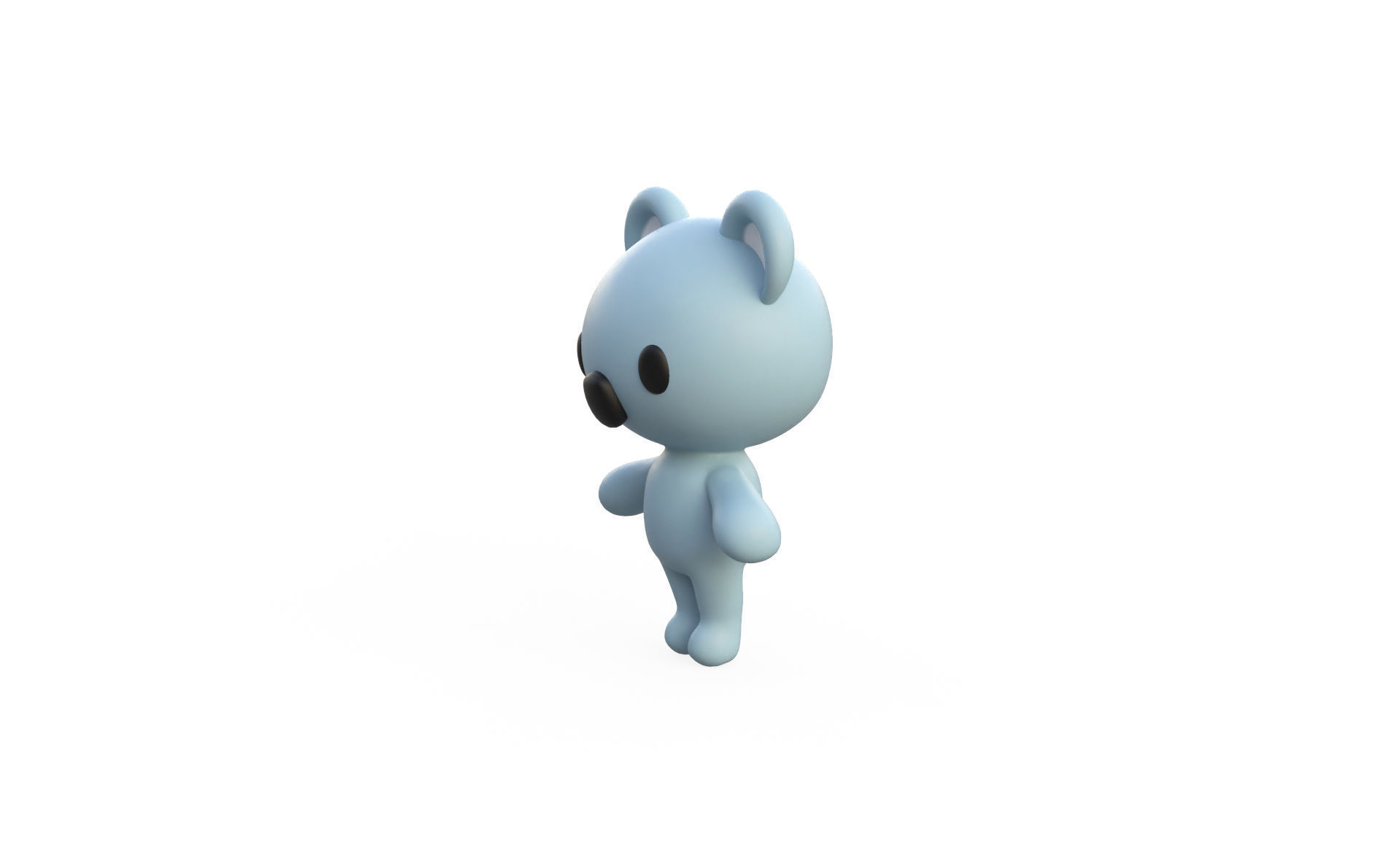 Little animal cute - Koala cute - Character007 Low-poly 3D model_2