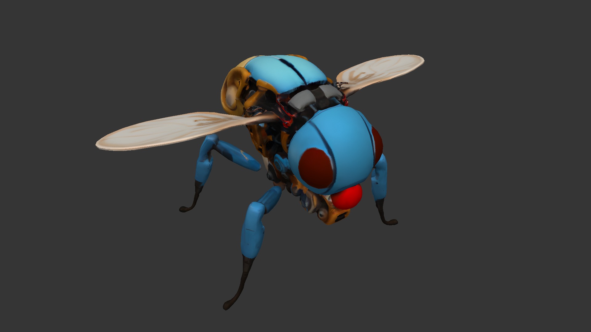 Robotic Fly 3D model_2