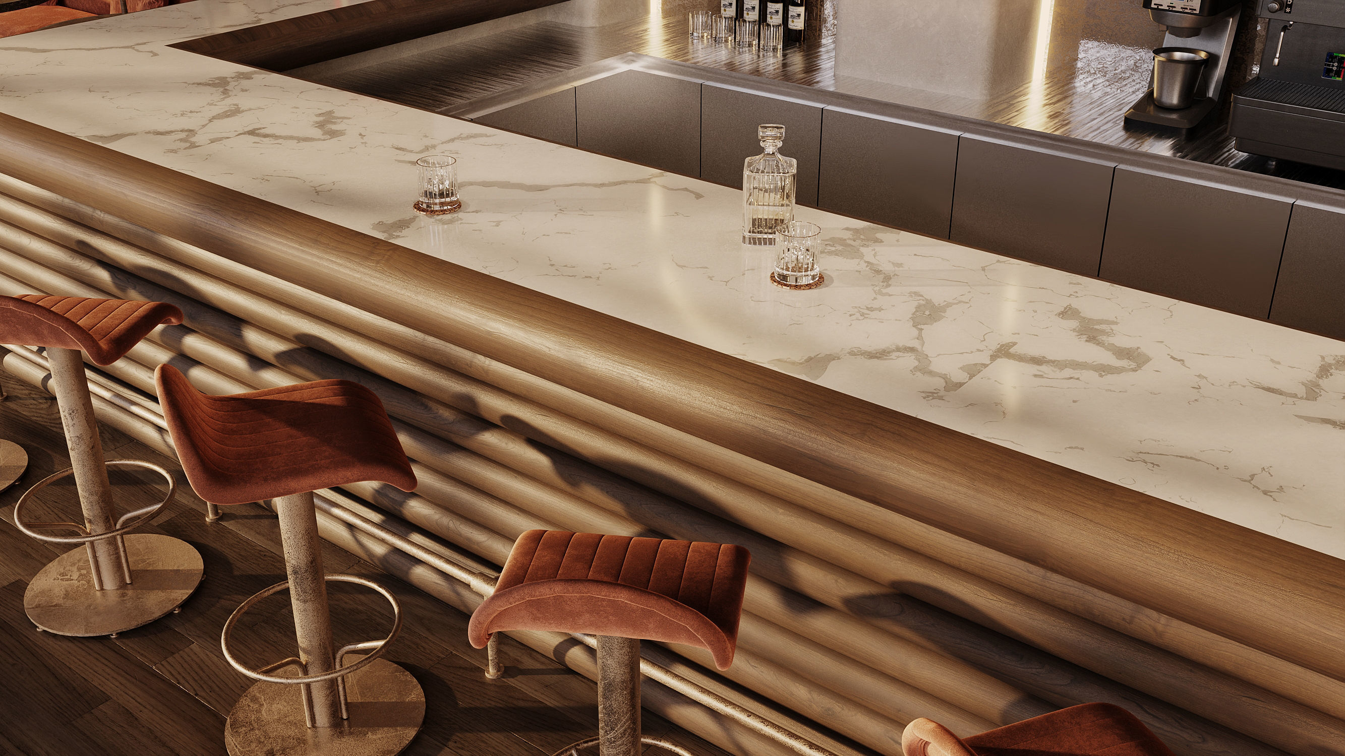 Bar Restaurant 3D model_7