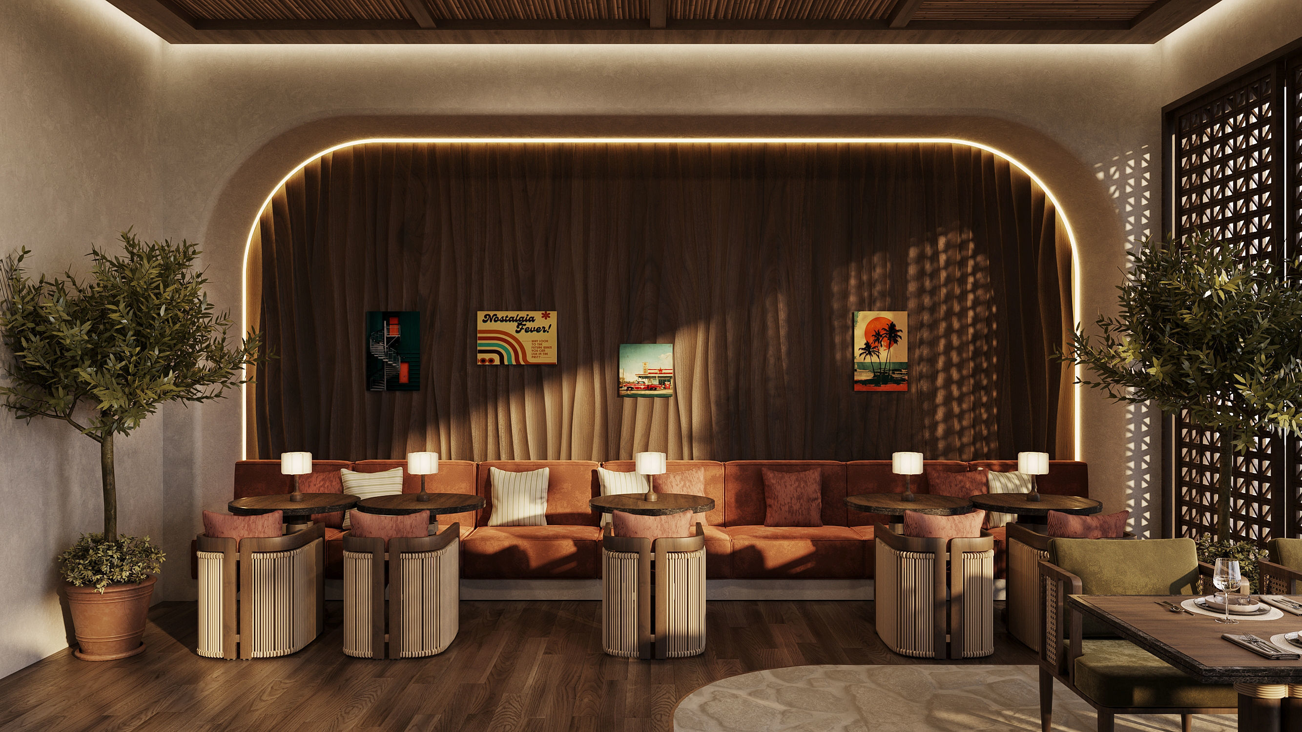 Bar Restaurant 3D model_4