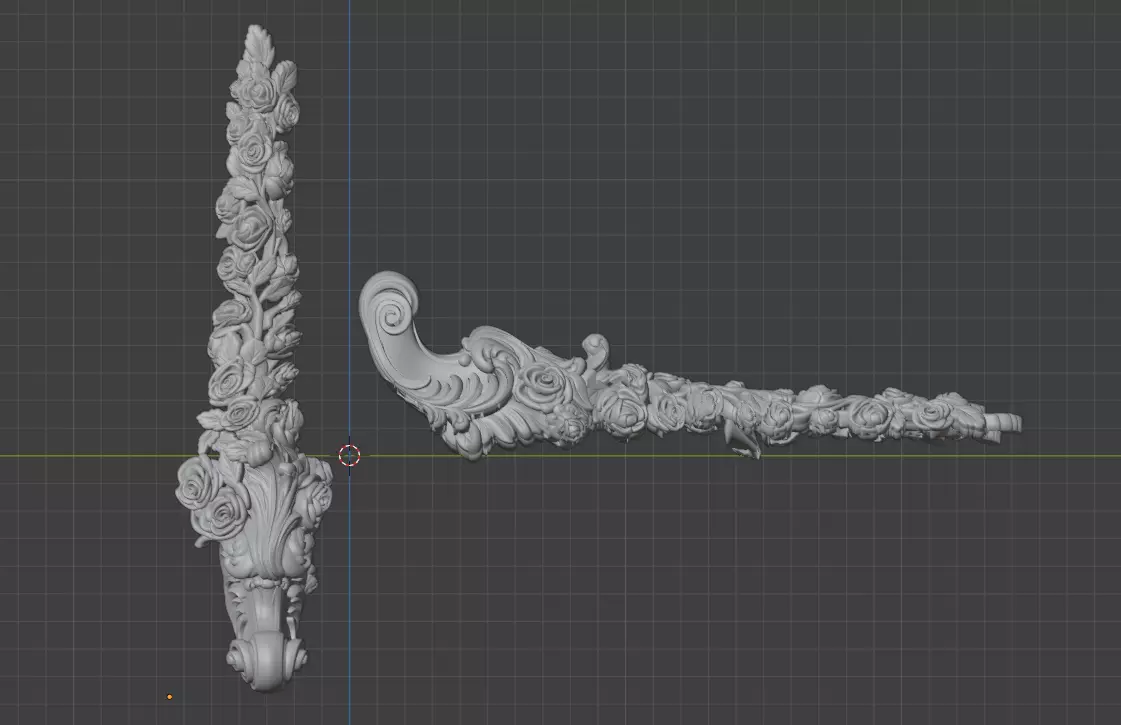 rose pattern 3D print model_0