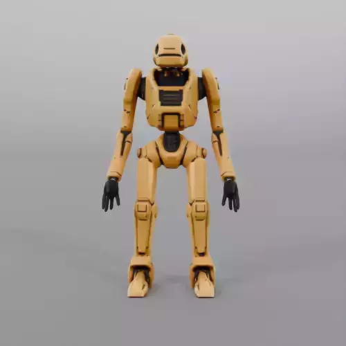humanized robot 3D model