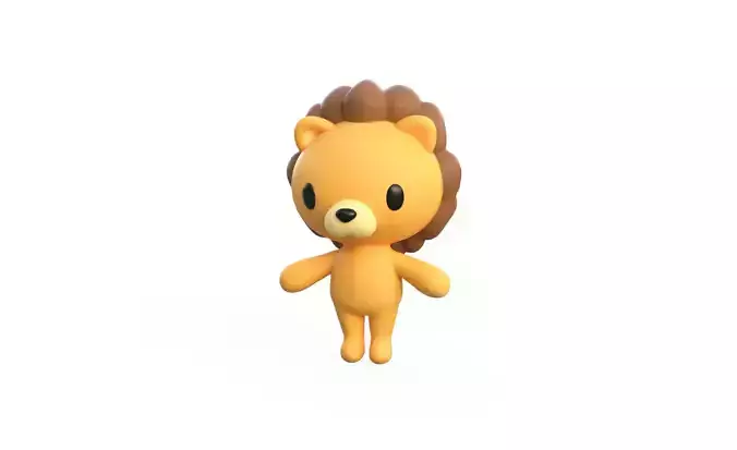 Little animal cute - Lion cute - Character008