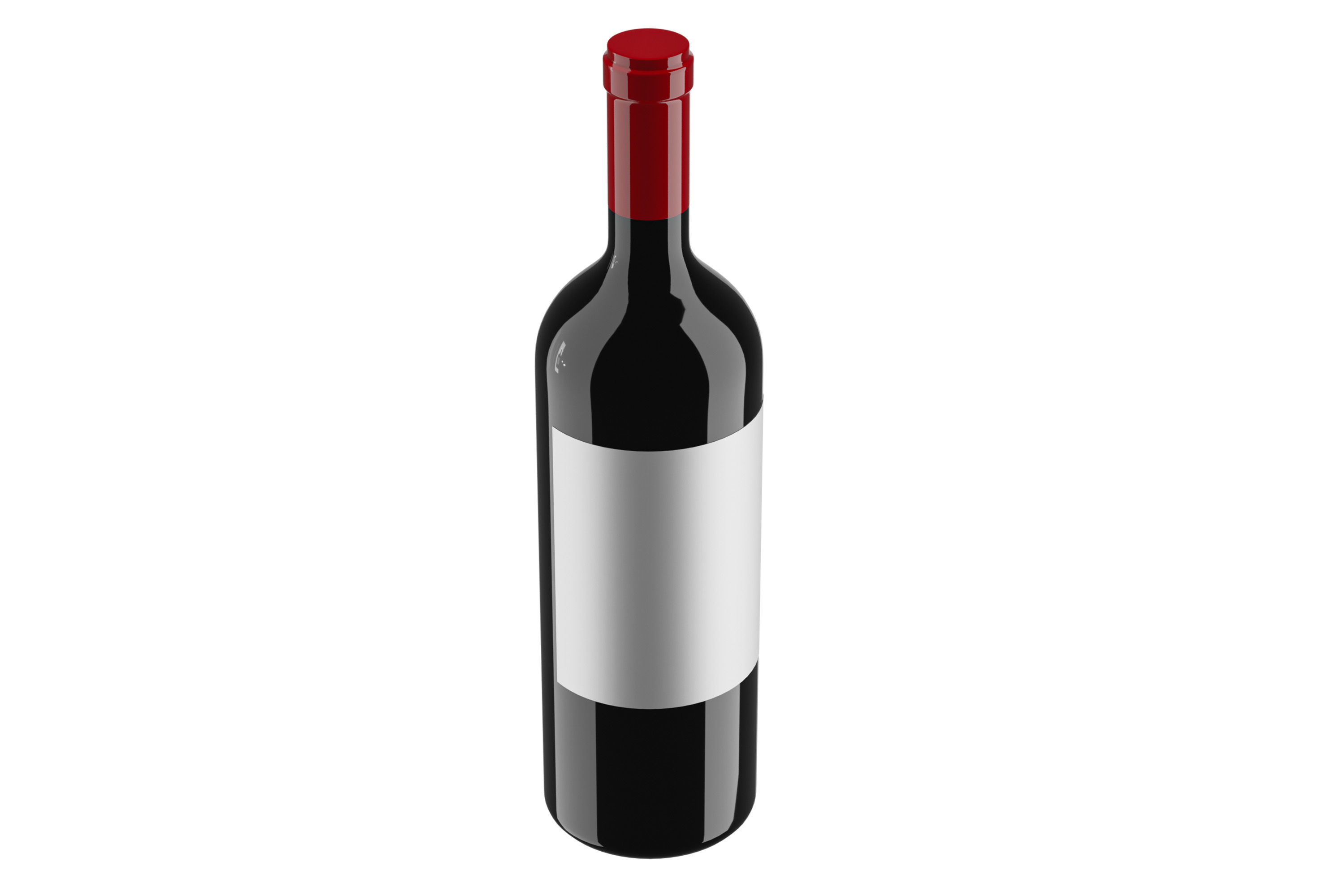 wine bottle 04 3D model_2