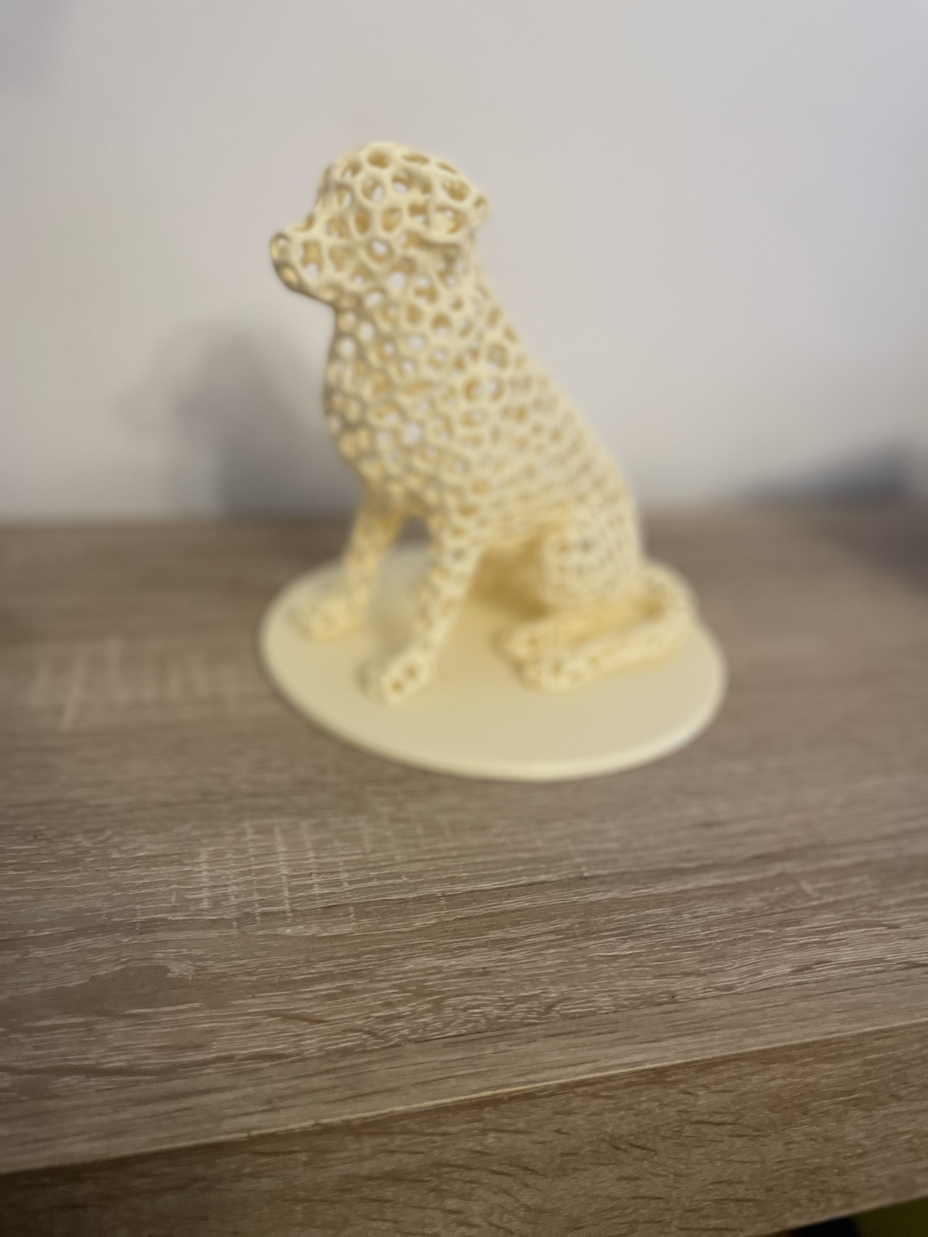 Voronoi Golden Retriever no supports 3D print model_2