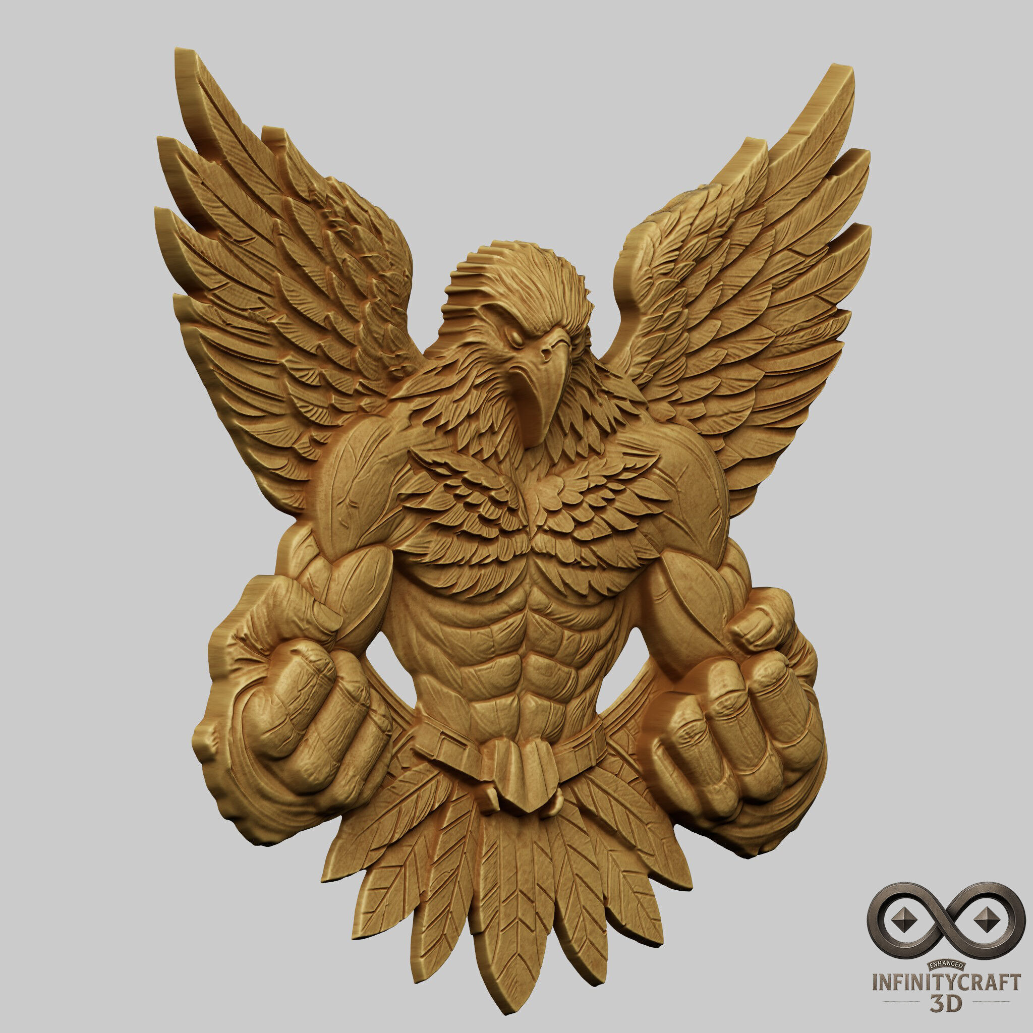 Avenger Eagle STL file for 3d Printing or CNC 3D print model_3