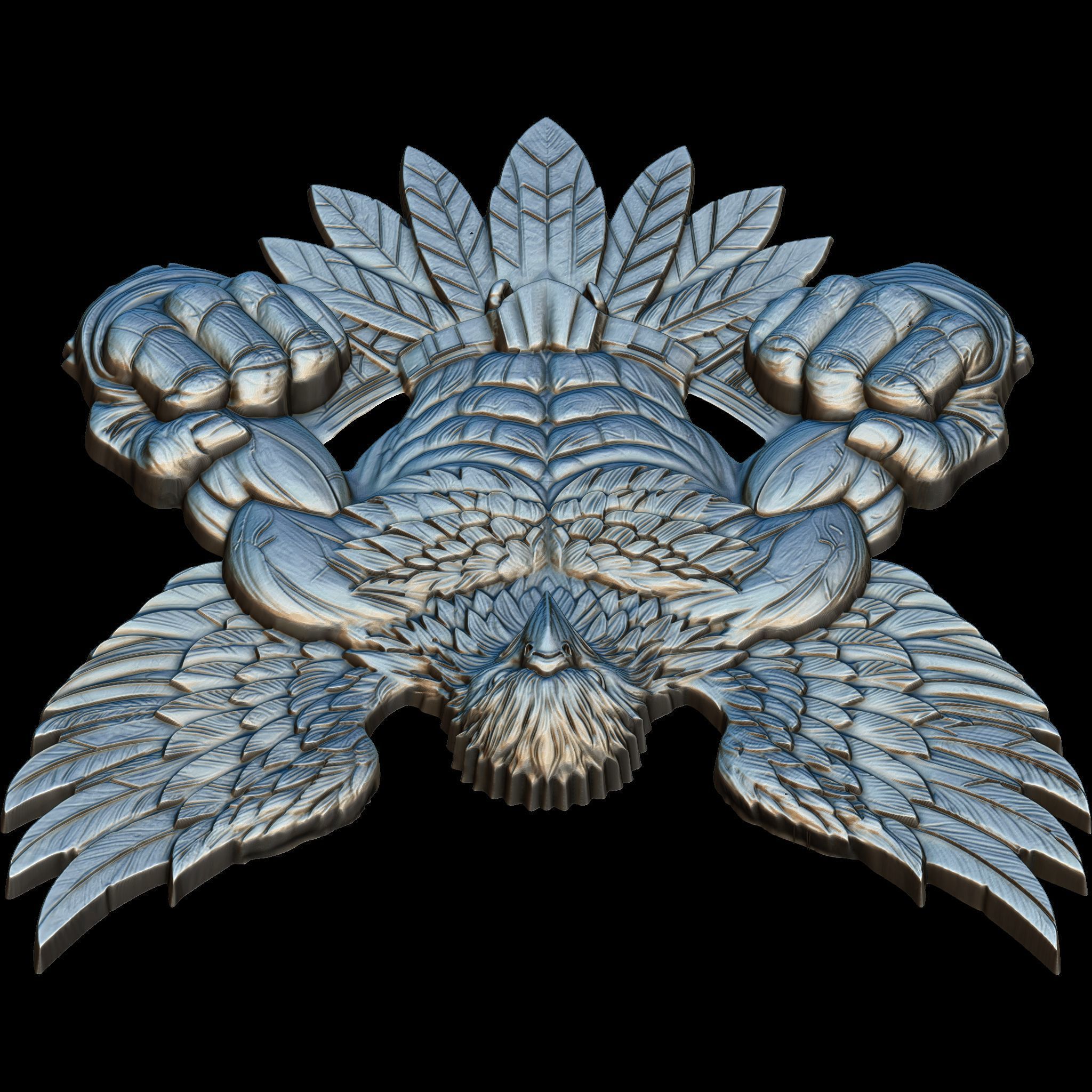 Avenger Eagle STL file for 3d Printing or CNC 3D print model_11