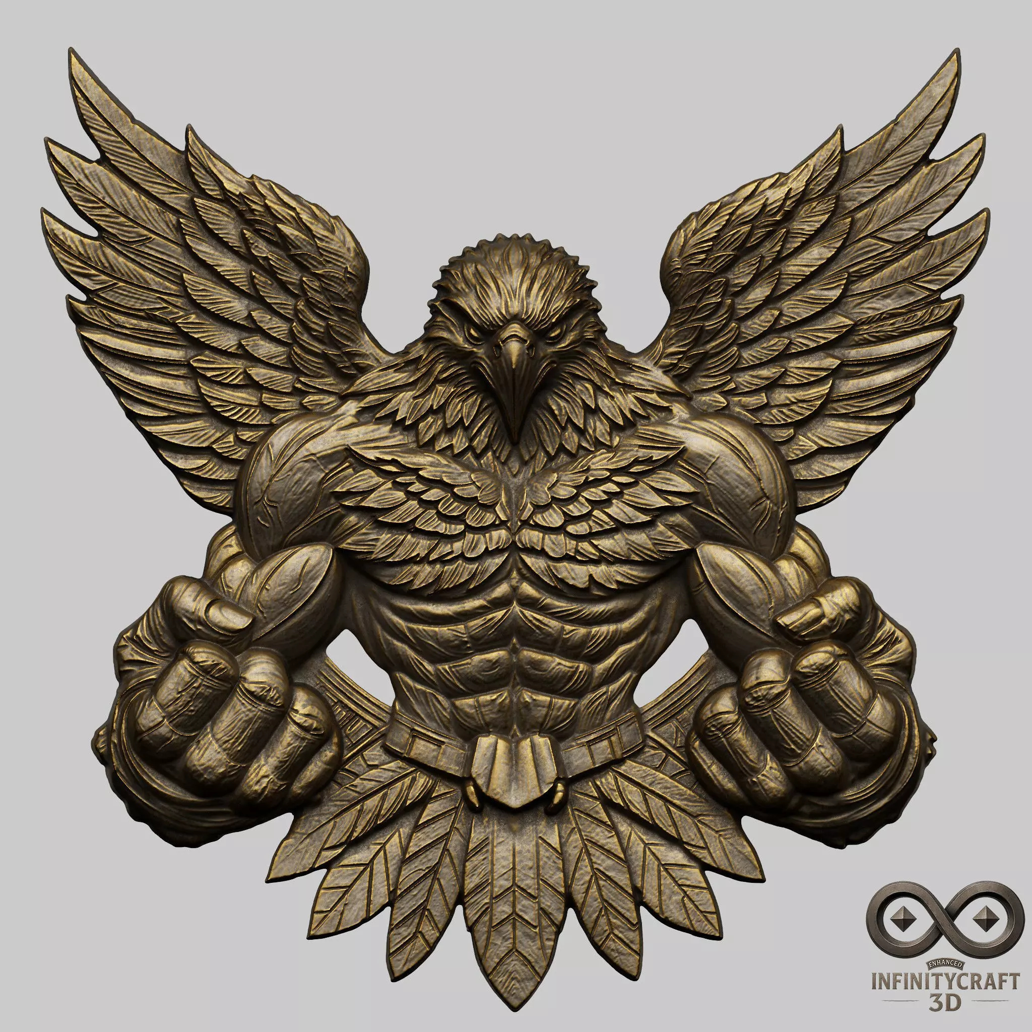 Avenger Eagle STL file for 3d Printing or CNC 3D print model_0