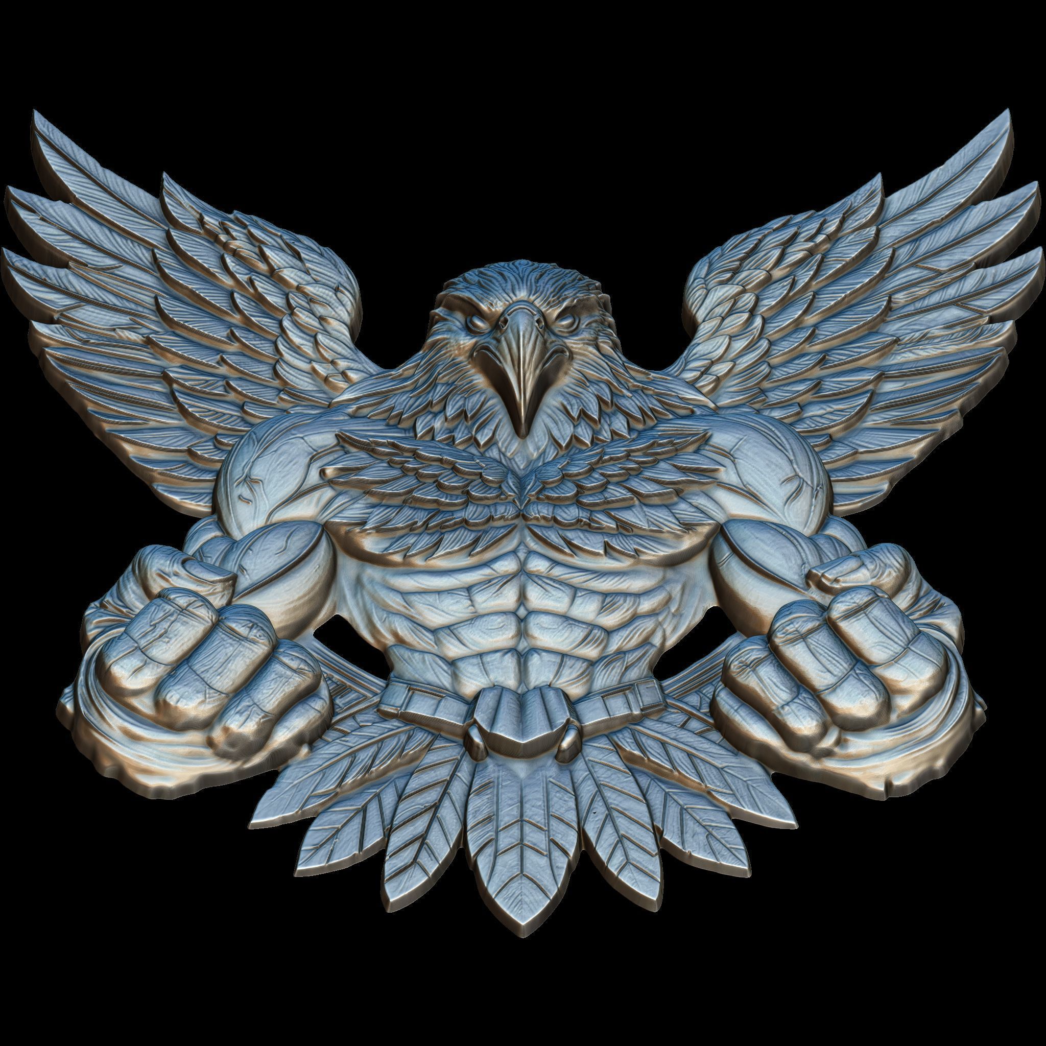 Avenger Eagle STL file for 3d Printing or CNC 3D print model_13