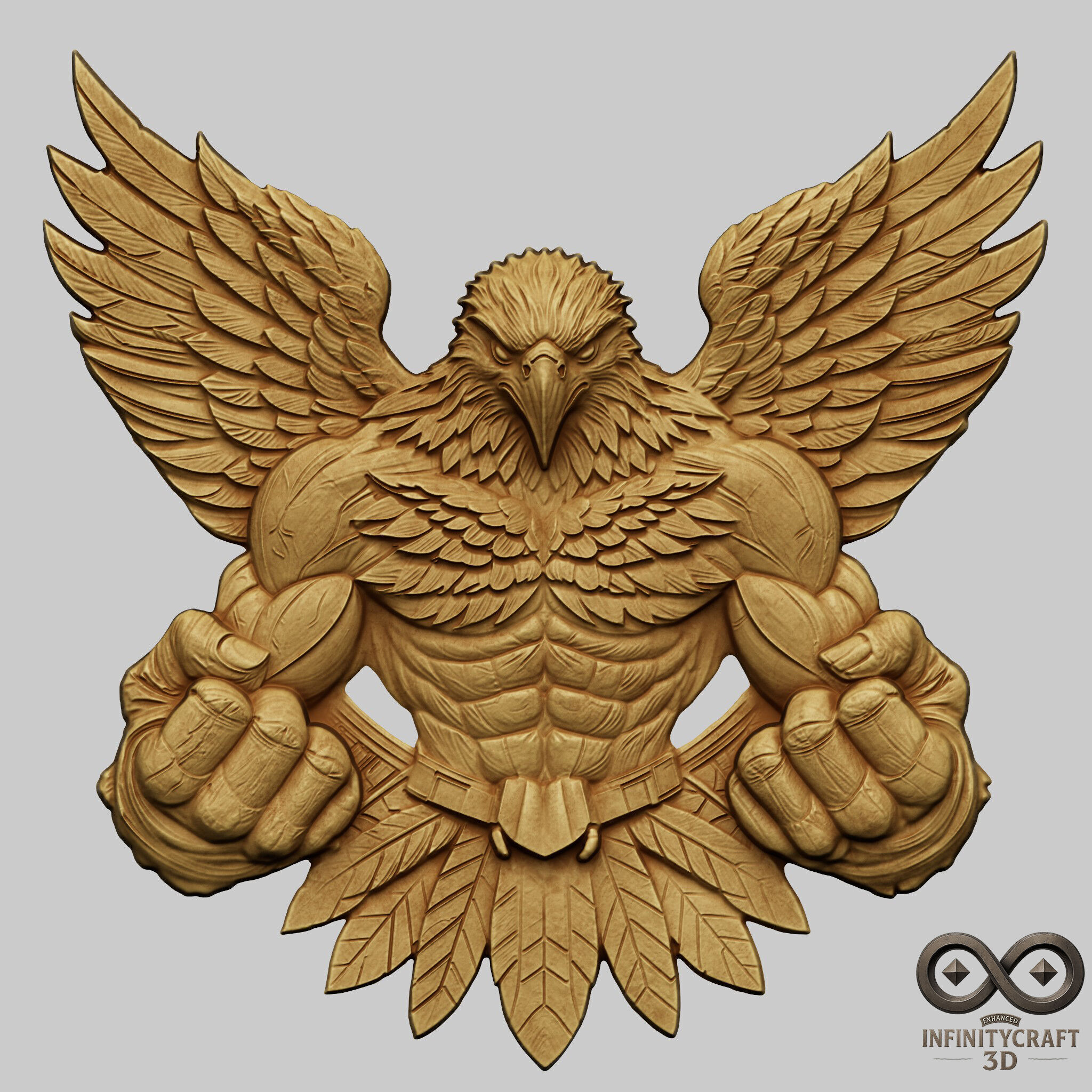 Avenger Eagle STL file for 3d Printing or CNC 3D print model_2